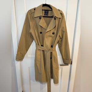 Abercrombie Classic Tan Trench Coat